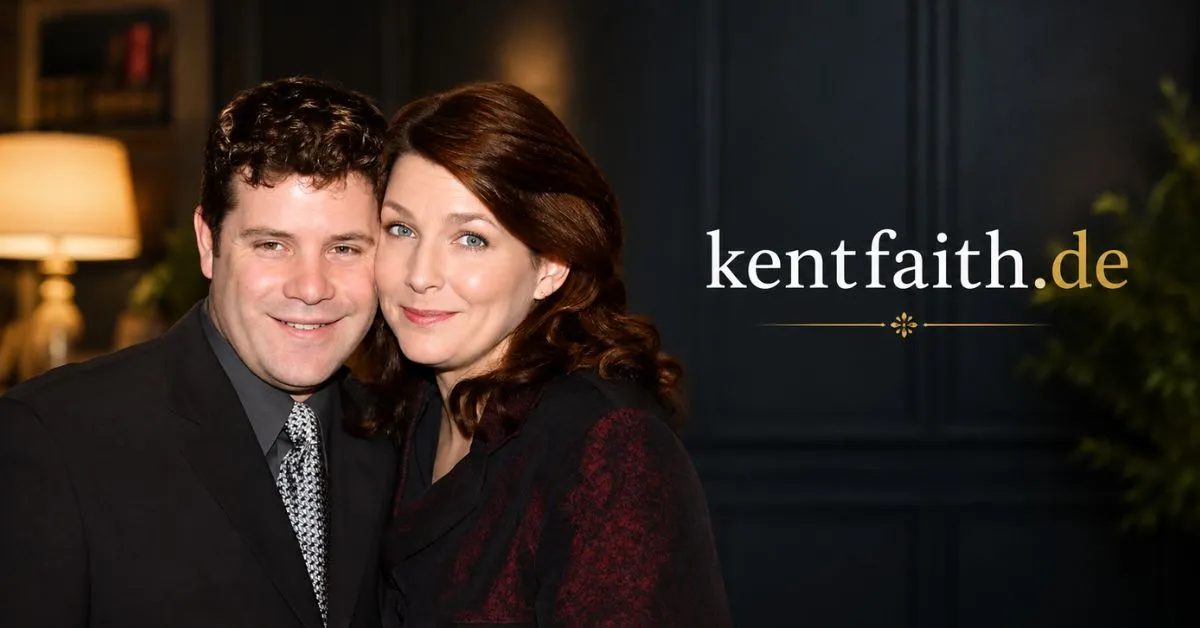 Producer Christine Harrell Astin standing beside her husband Sean Astin at a film premiere